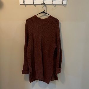 Tunic length sweater